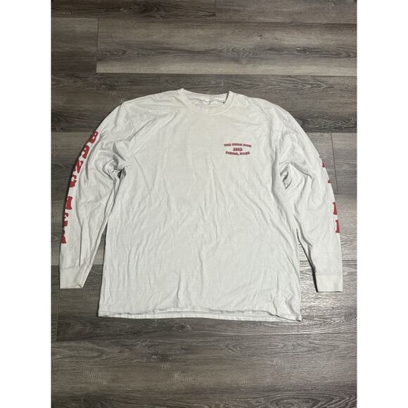 2013 The Phun Run “Bang Her, Maine” Biker Graphic Long Sleeve Shirt Y2K - Men XL - Picture 5 of 9